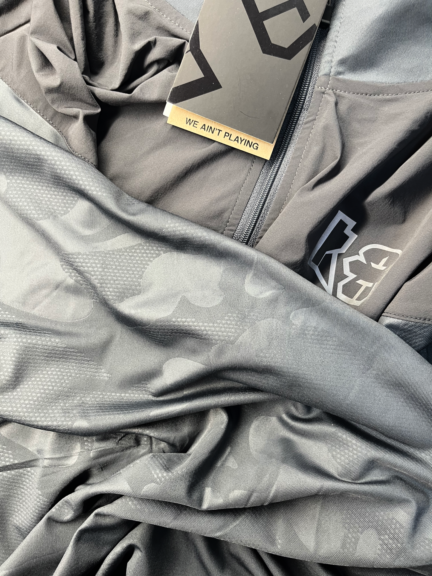 Grey Tech Half Zip Tee