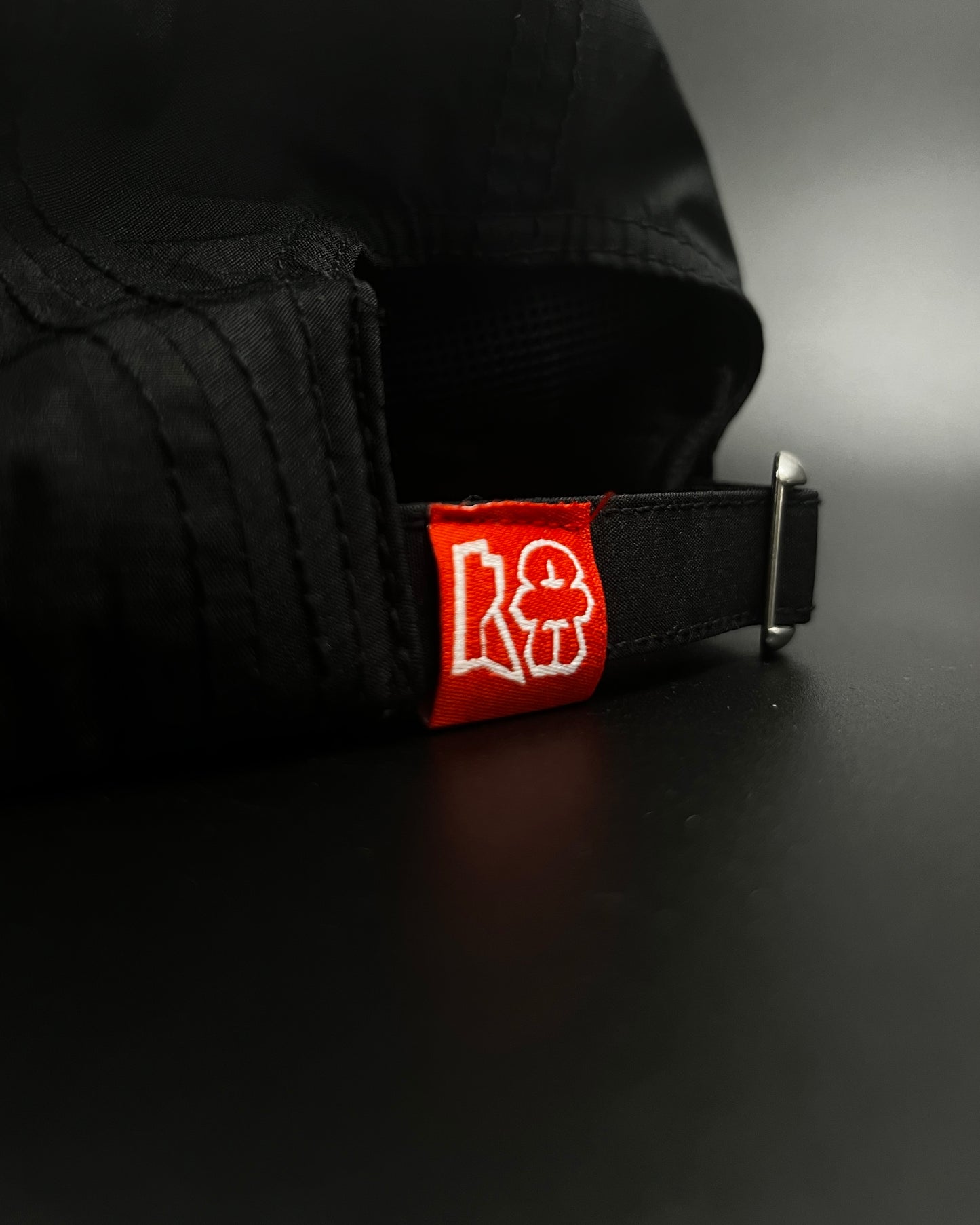 Black Dry-Tech 5 Panel Cap