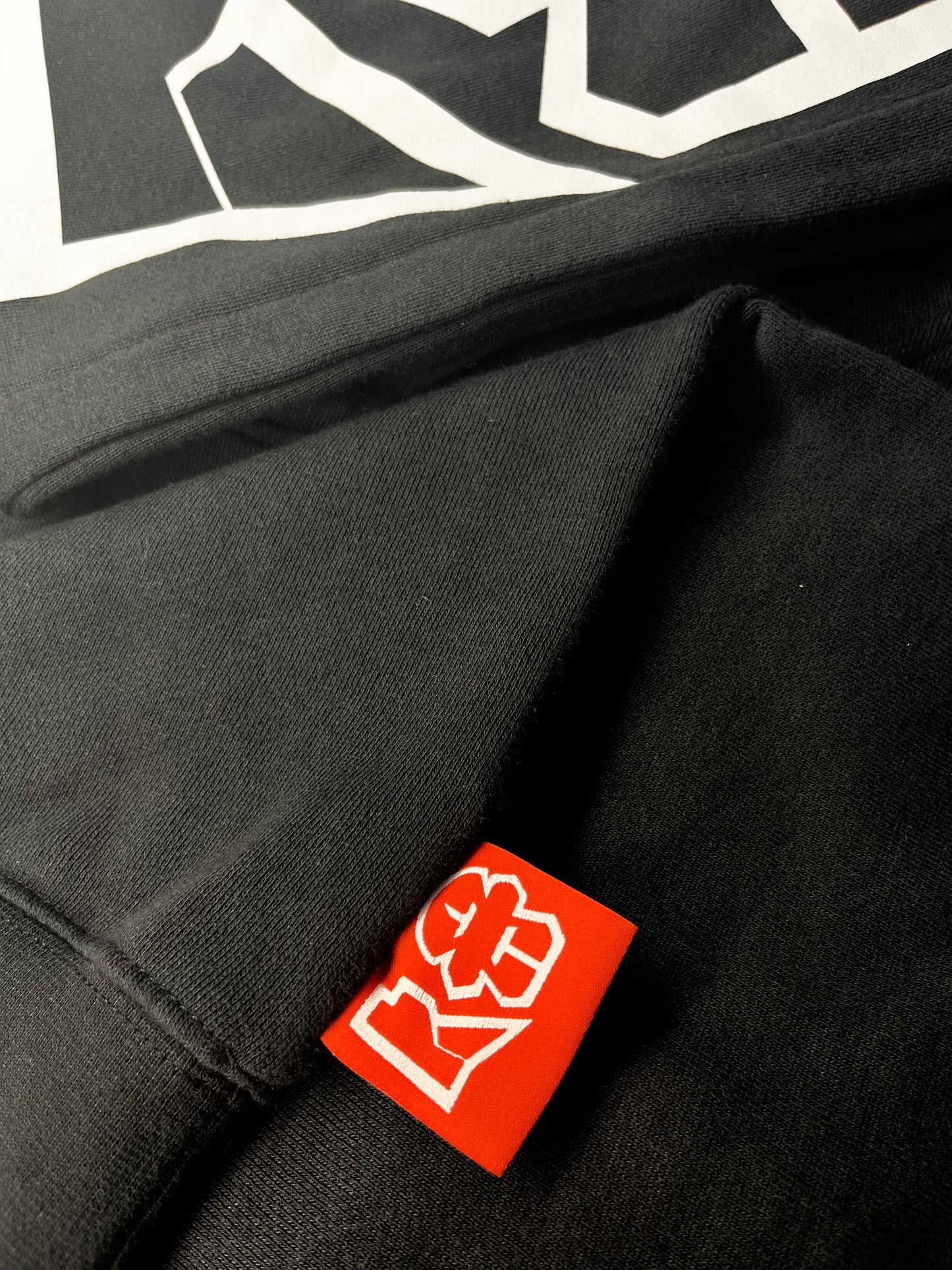 Black Hood Logo Hoodie