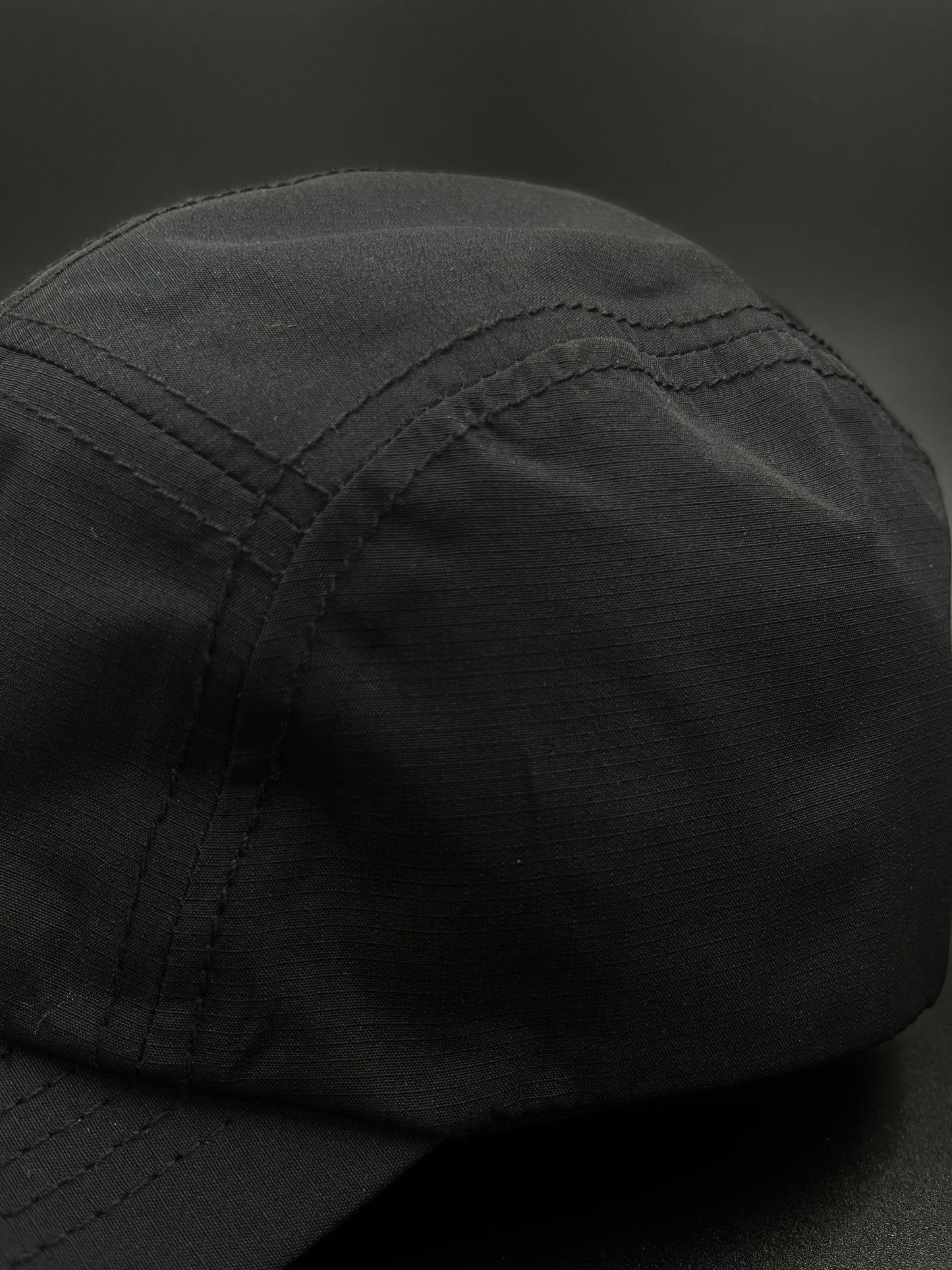 Black Dry-Tech 5 Panel Cap