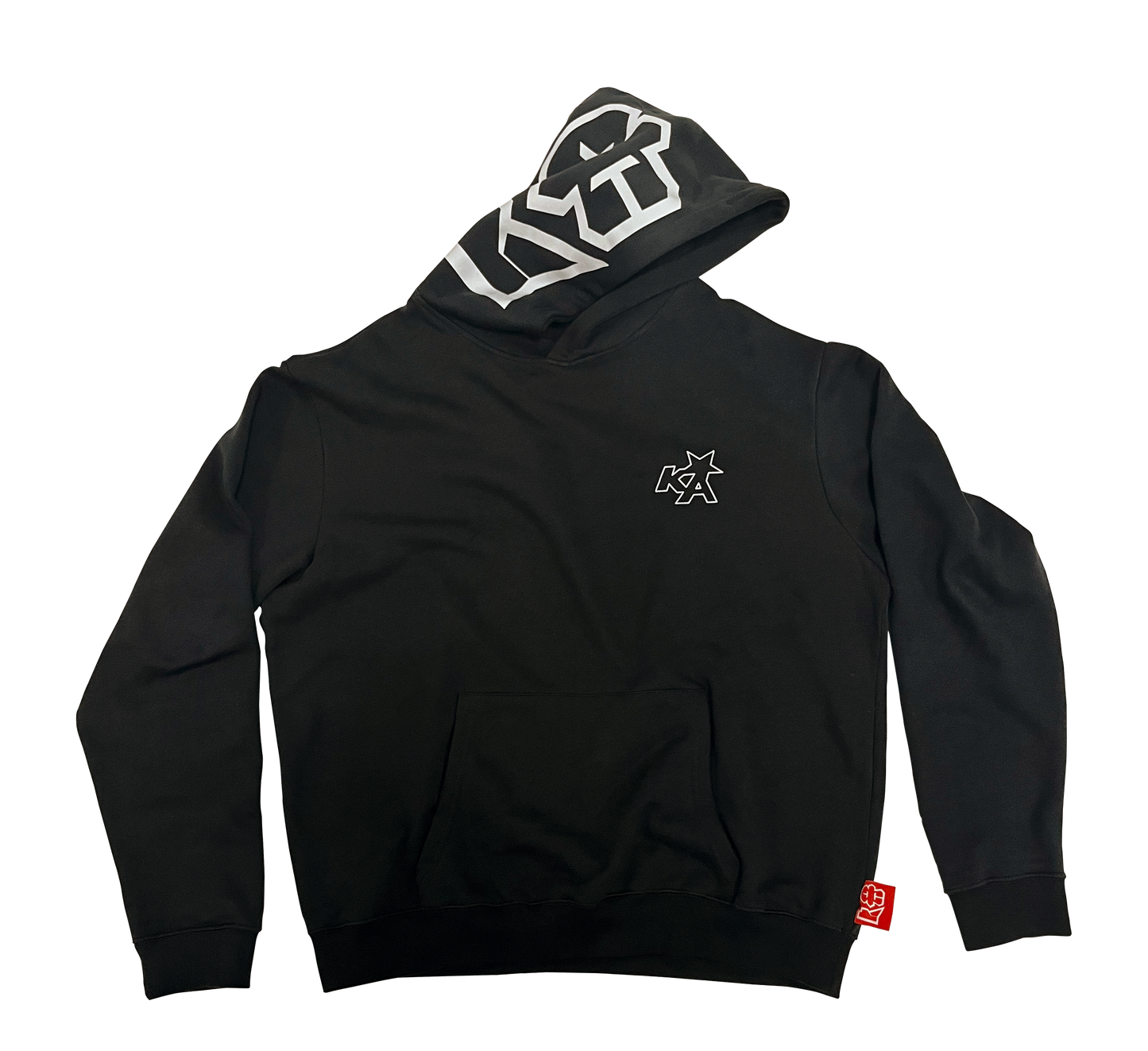 Black Hood Logo Hoodie
