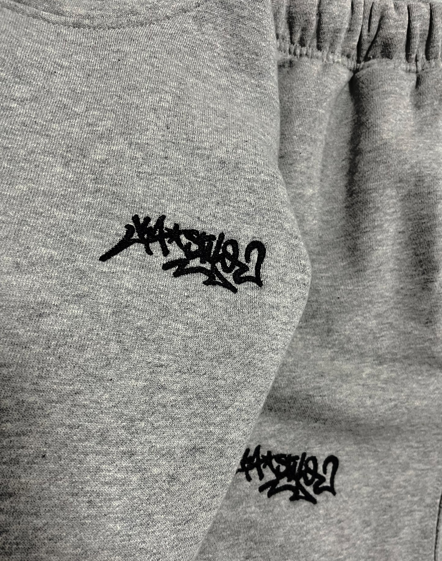 Grey Cotton Tracksuit Hoodie