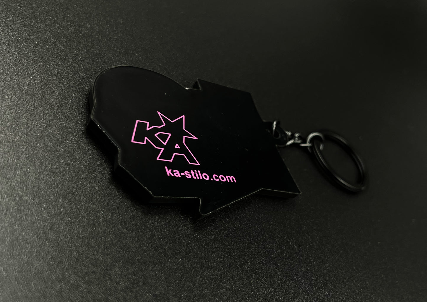 Black Pvc Keychain