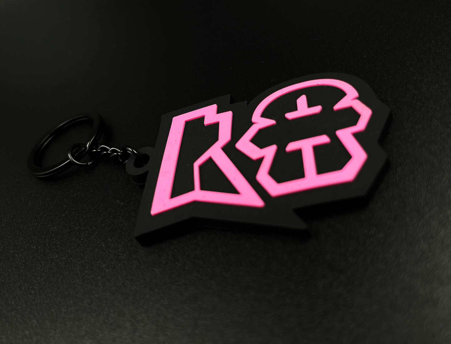 Black Pvc Keychain
