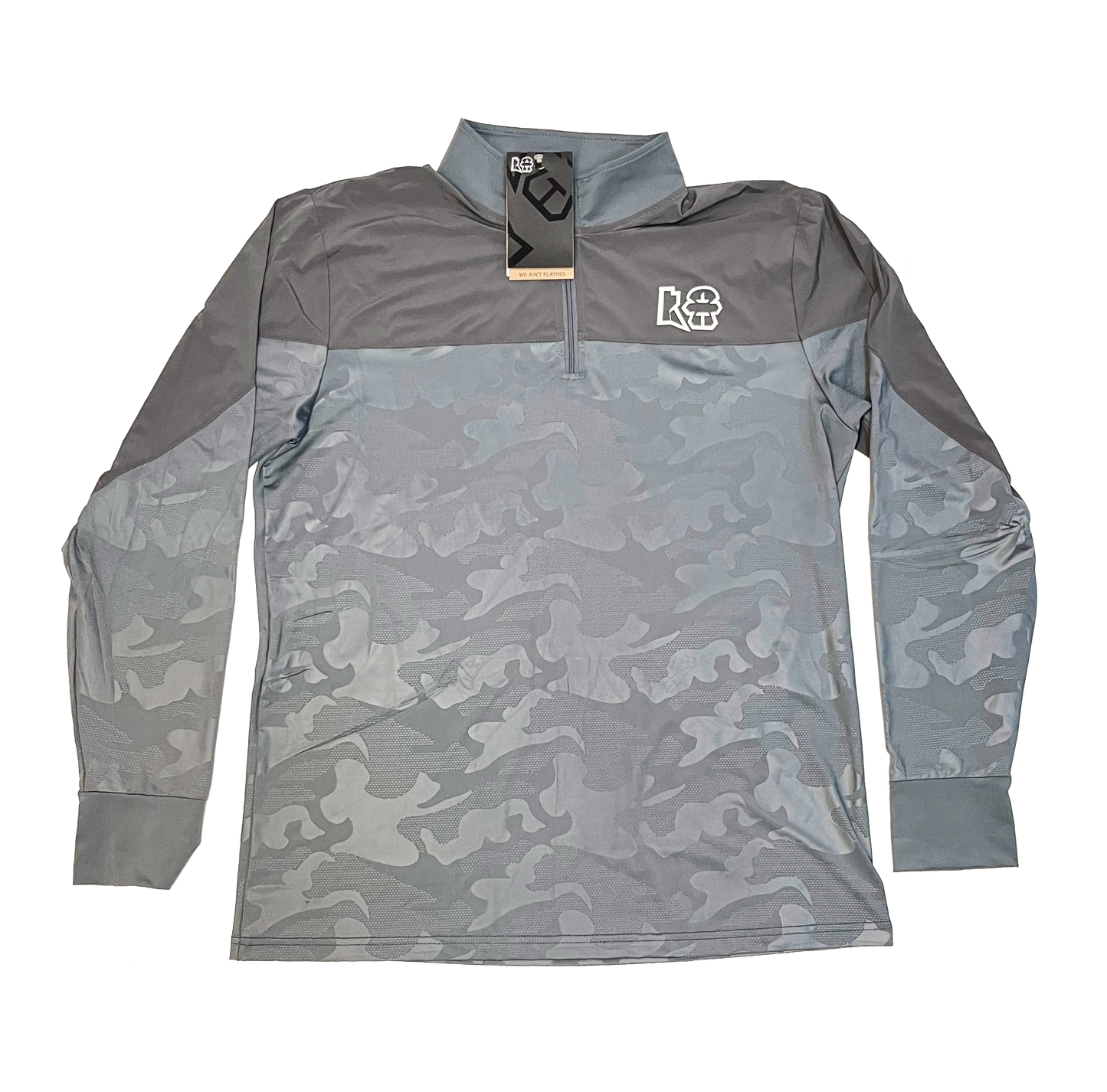 Grey Tech Half Zip Tee