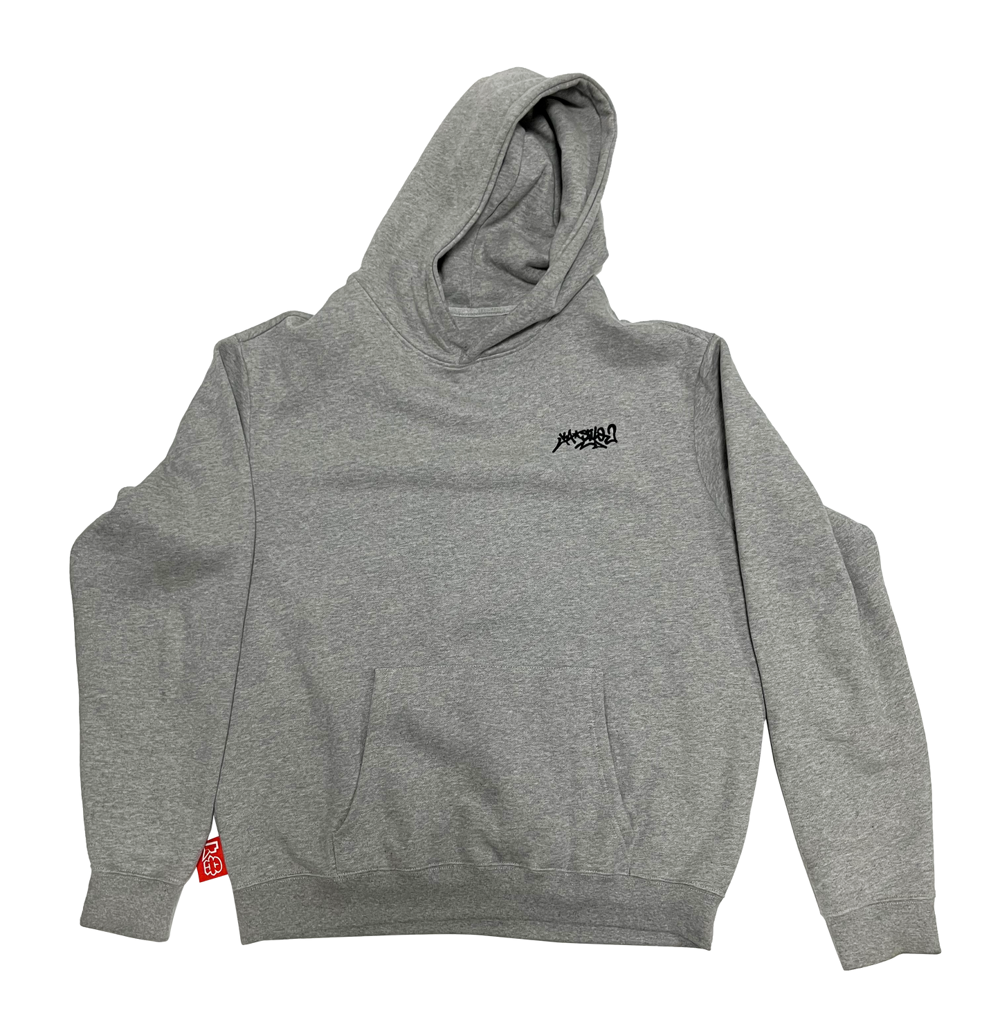 Grey Cotton Tracksuit Hoodie