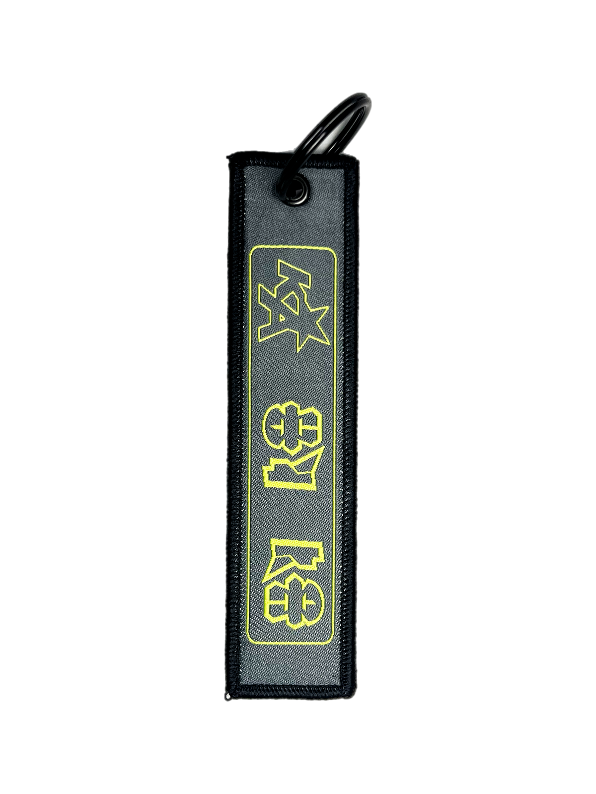 Ka Grey Fabric Keychain
