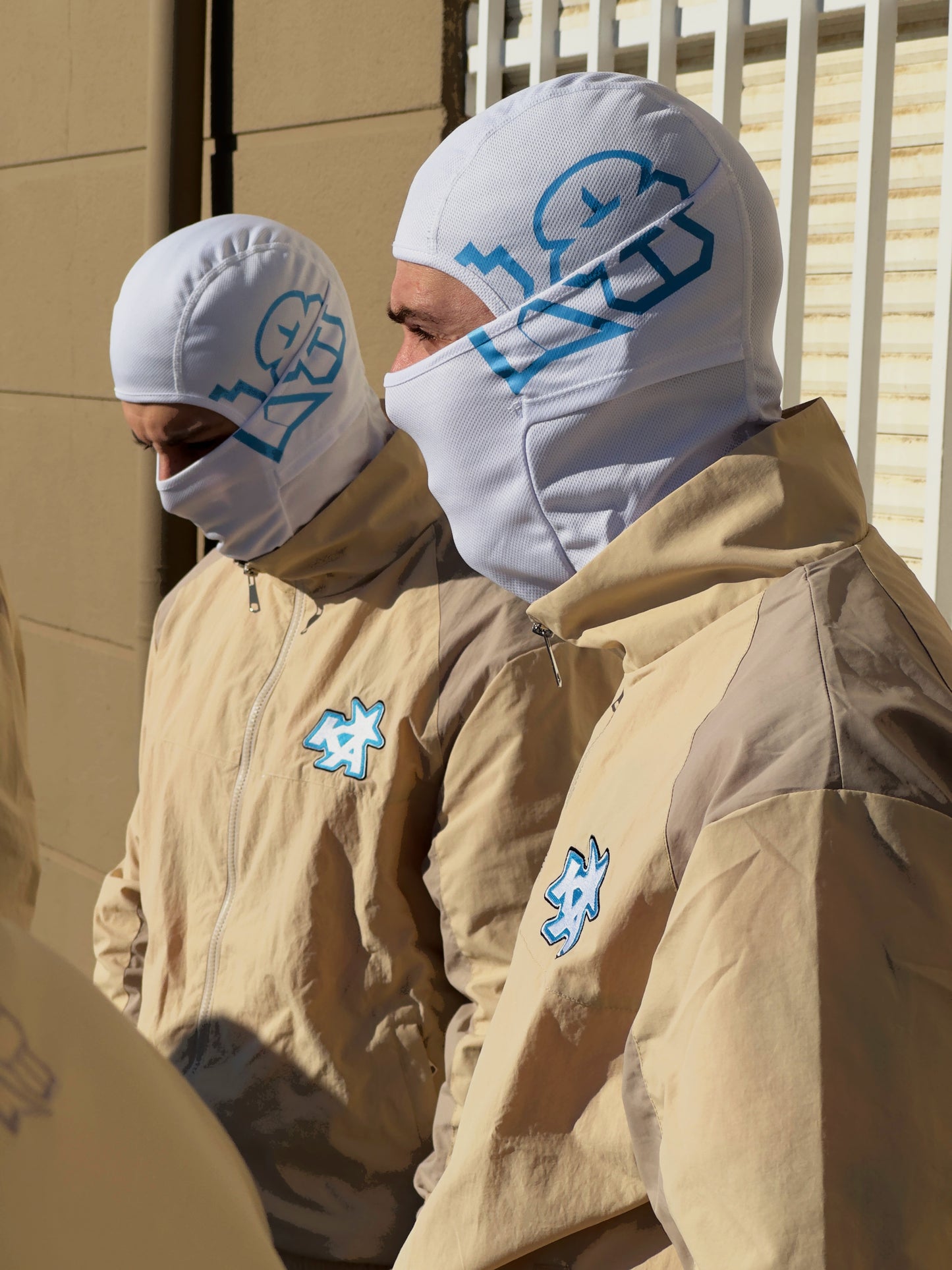 Ka White & Blue Balaclava