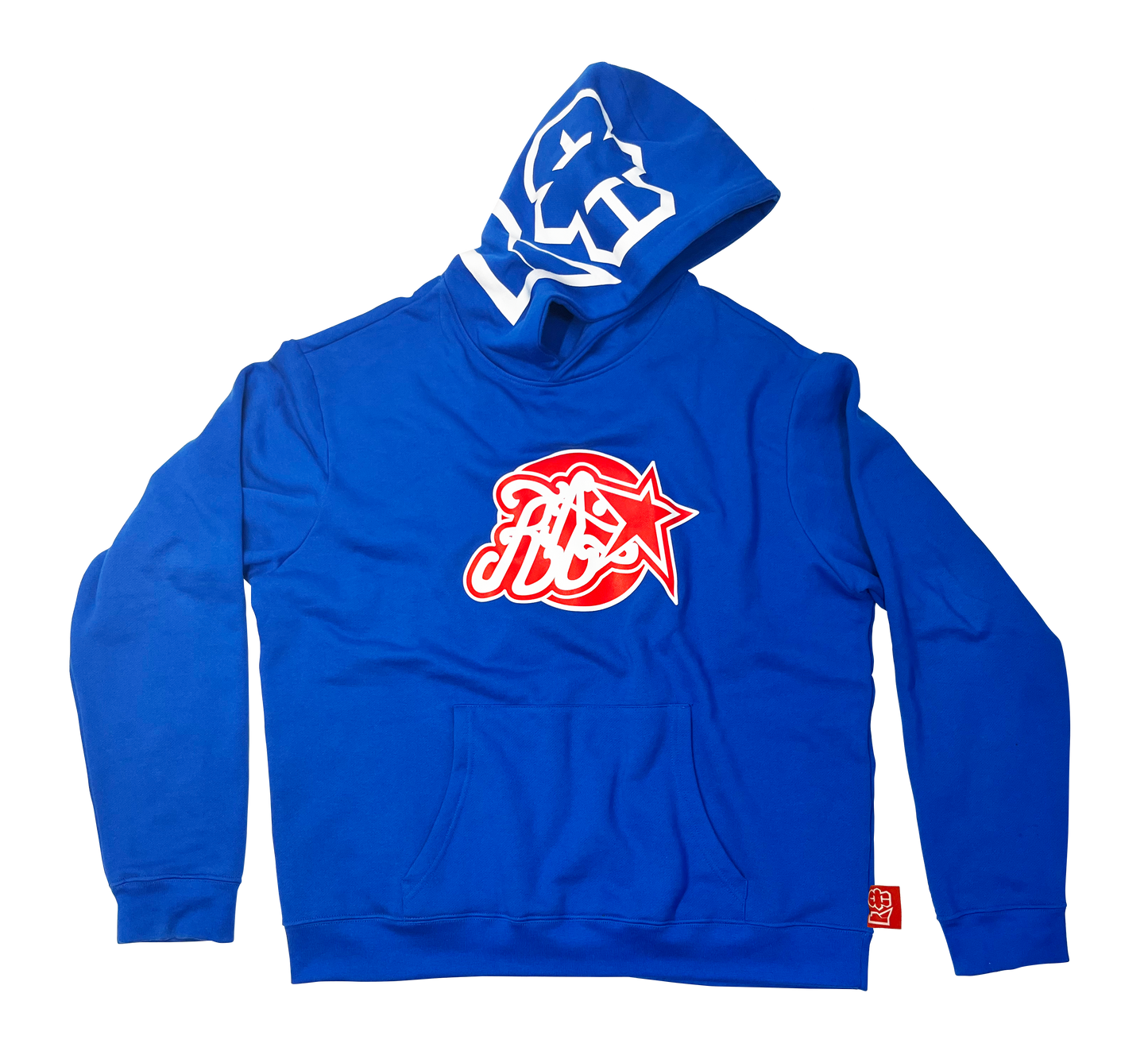 Blue Hood Logo Hoodie