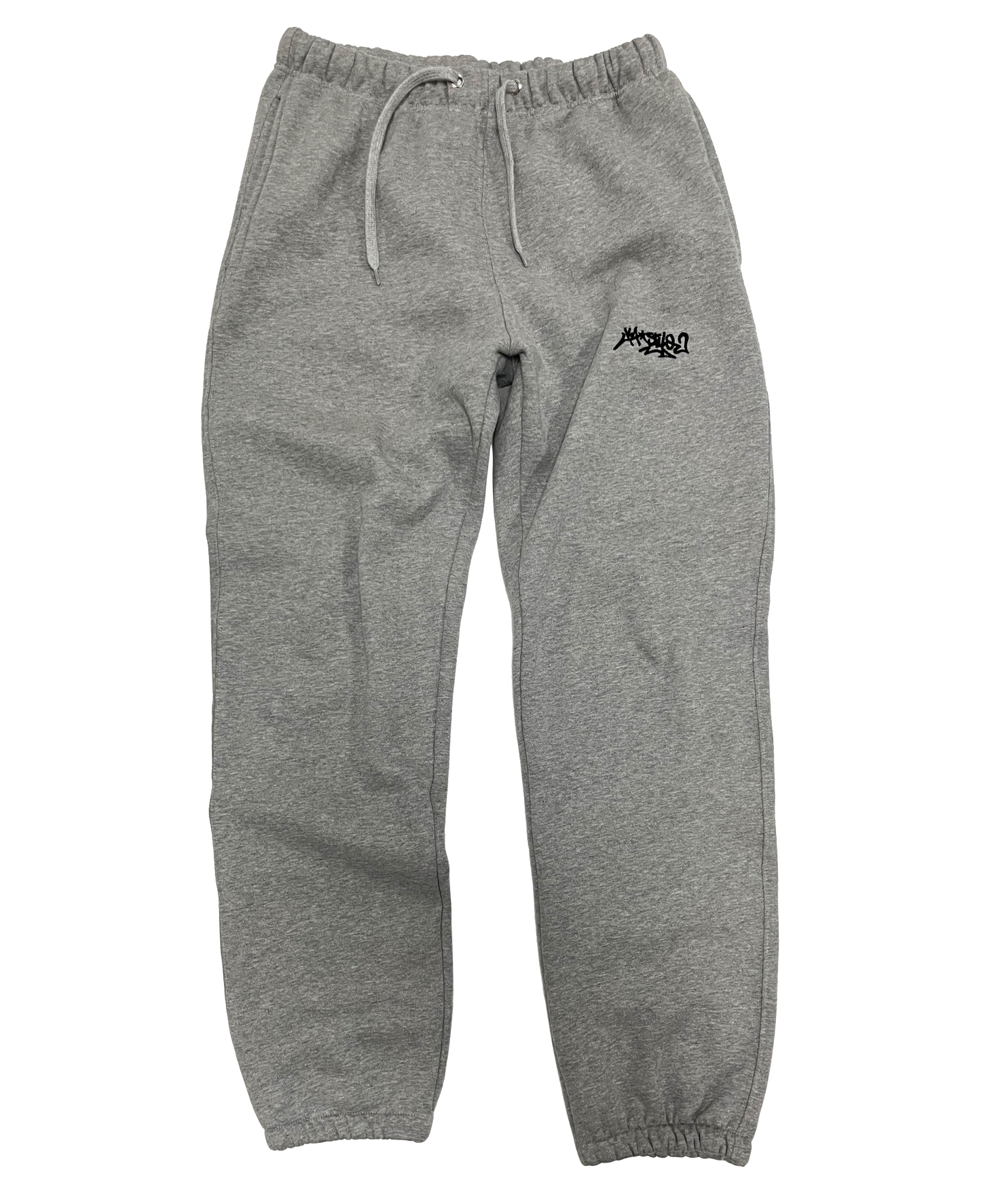 Grey Cotton Tracksuit Pants