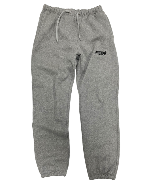 Grey Cotton Tracksuit Pants