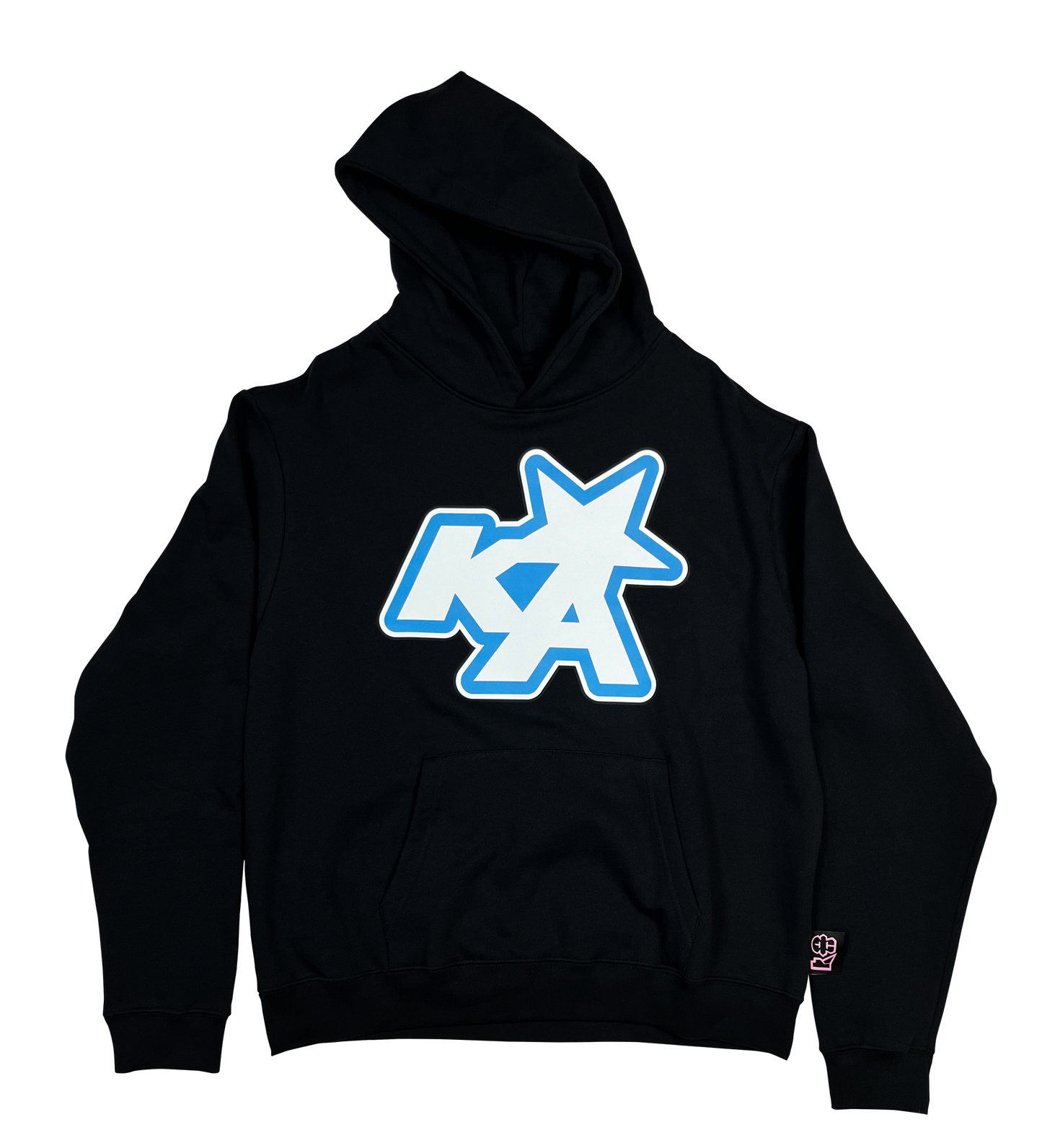 Black Ka Blue Star Logo Hoodie