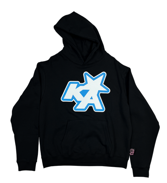 Black Ka Blue Star Logo Hoodie