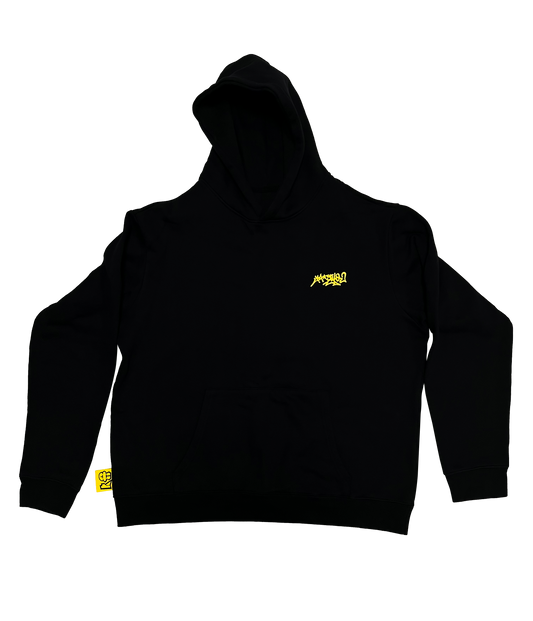 Black Cotton Tracksuit Hoodie